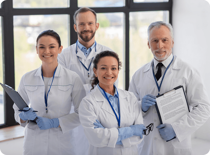 Doctor having video consultation with patient on laptop